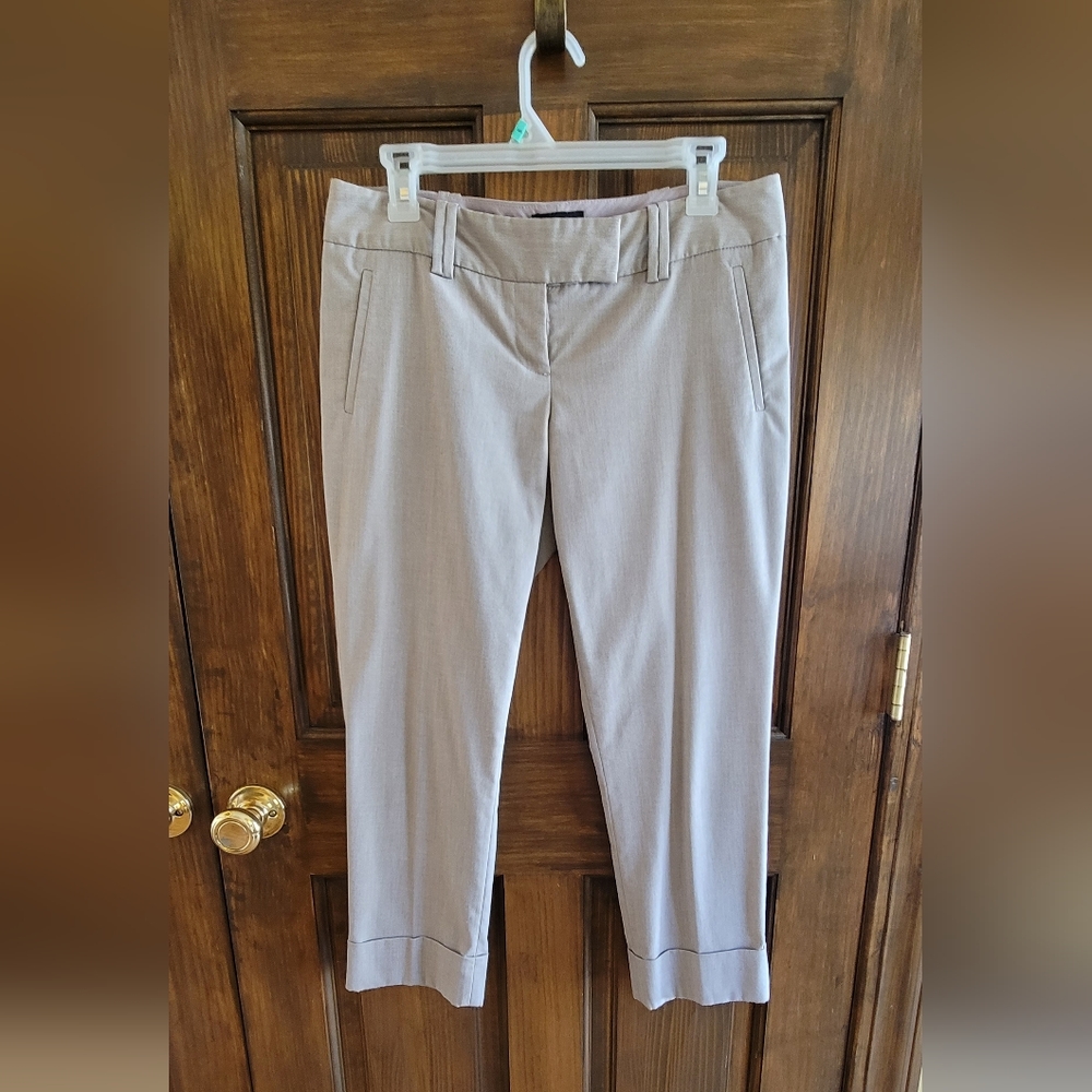 The Limited Sz 6 Drew Fit Beige Crop Pants W 33 R 8 L 24